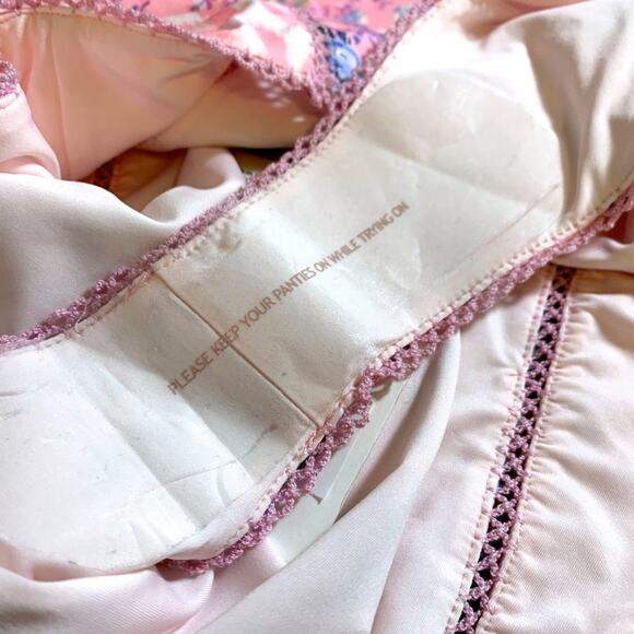 LoveShackFancy NEW Mikkel Floral One Piece Swimsuit in Pink White Blue Medium - Picture 8 of 12